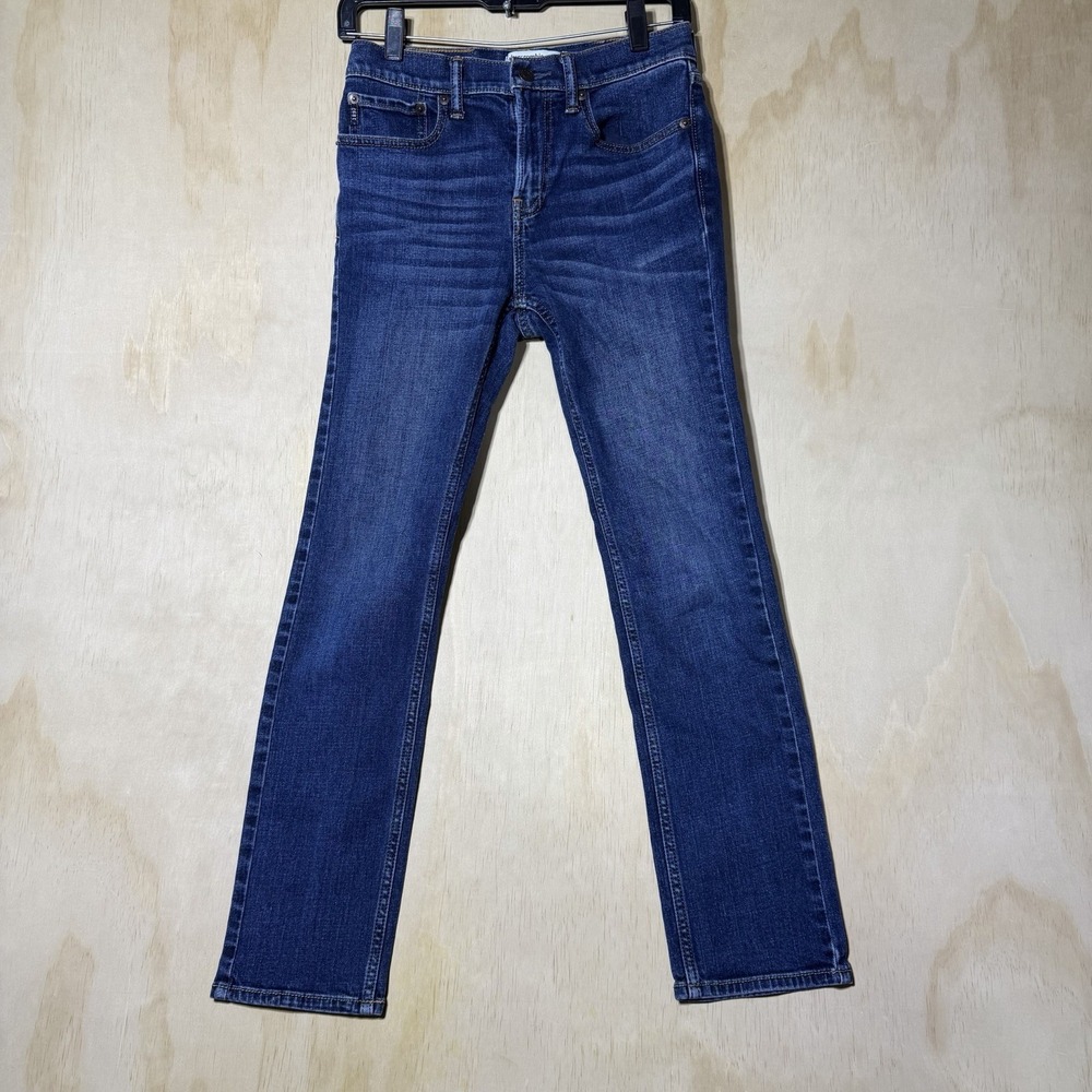 Abercrombie Kids Skinny Jeans Slim‎ 15/16 Blue Stretch Denim Youth Boys Girls